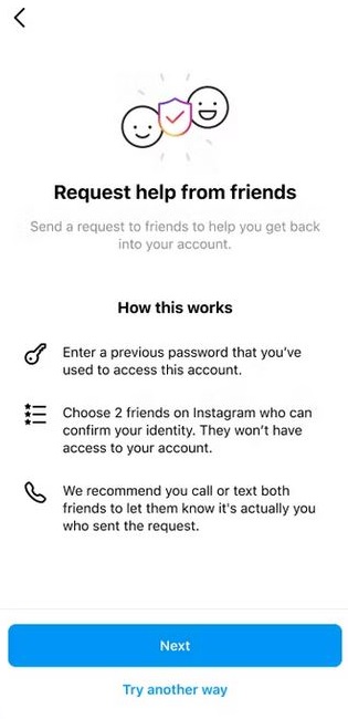 خطوات استعادة حساب Instagram المخترق