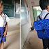 Bata na Walang Pangbili ng Bagong Bag, Ginawan ng Kanyang Ama ng Recycled Bag!