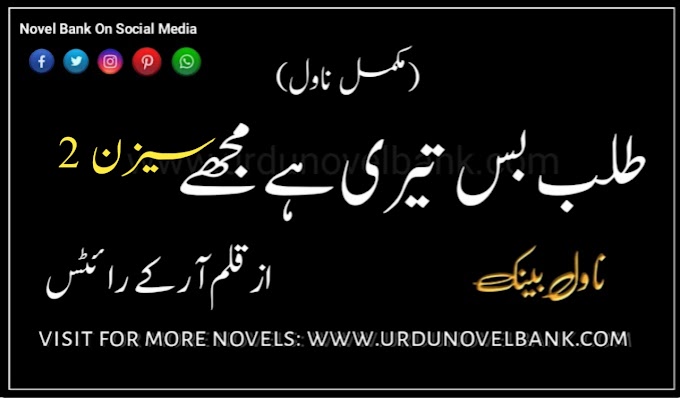 Talab Bus Teri Hai Mujhe Season 2 by RK Writes Complete Pdf Novel 