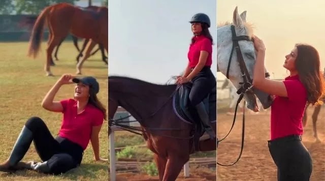 Jennifer Winget Shares Glimpses Of Her Horse Riding.