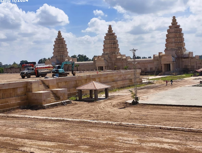 Thailand builds: Temple rises amidst heated debate over cultural imitation.