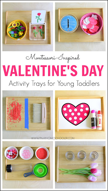 Valentine's Day Activity Trays for Young Toddlers | The Pinay Homeschooler