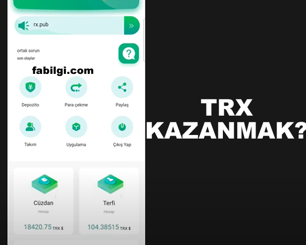 Yatırımsız TRX Kazandıran Ödeme Yapan Site Tanıtım 2022