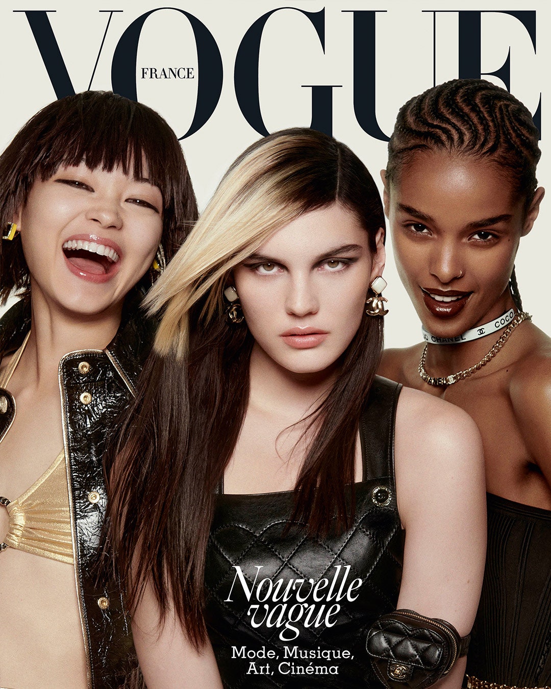 Mika Schneider, Lola Nicon & Malika Louback in Vogue France February 2022 by Charlotte Wales