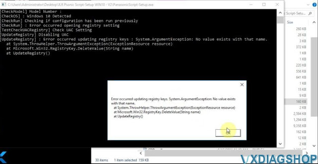 VXDIAG JLR SDD Failed to Start on Windows 10 8