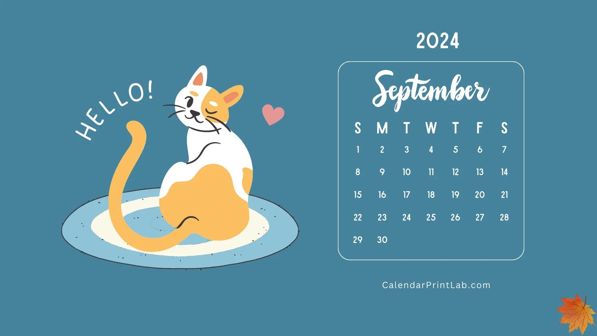 September 2024 Calendar Wallpaper
