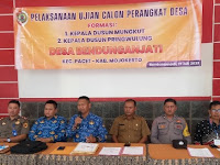 PANITIA UJIAN CALON PERANGKAT DESA BENDUNGANJATI KECAMATAN PACET LAKSANAKAN TUGAS DENGAN TRANSPARAN DAN JUJUR