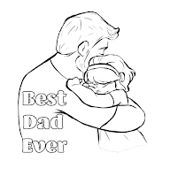 Best dad ever coloring page