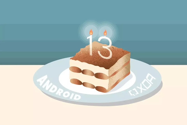 Android 13 "Tiramisu,"