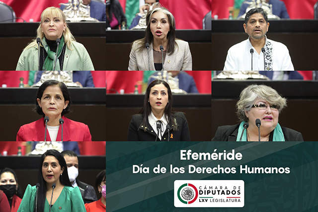 Grupos parlamentarios comentan el Día de los Derechos Humanos