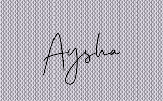 Top 50 Aysha Handwritten Signature