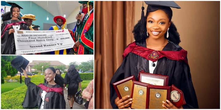 Nigerian Lady Removed From OAU In 2016 For Poor Performance Emerges Best Student, Bags Awards & 400k