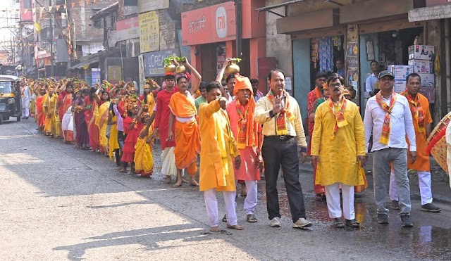 कलश स्थापना के साथ बसंती दूर्गा पुजा शुरू।