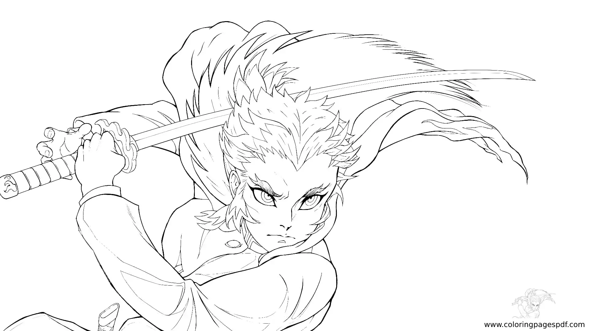 Rengoku Anime Coloring Pages