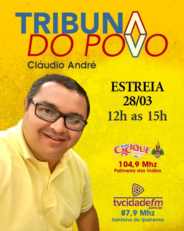 RADIALISTA CLAUDIO ANDRE VOLTARÁ AO RÁDIO ALAGOANO NO PRÓXIMO DIA 28/03