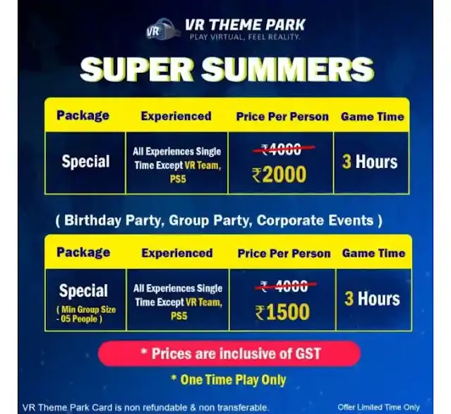 VR Theme Park Tickets