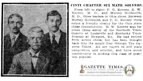 Dr.  Palmer Gunkel “P.G.” Keeney — Cinti Chapter Sui Mate Solvers.