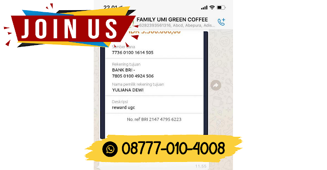 08777 010 4008 jual Kopi Hijau Pelangsing UMI Green Coffee UGC Halmahera Tengah