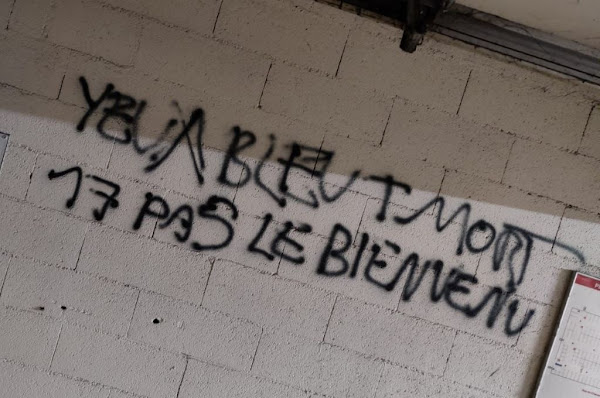 Fontenay-sous-Bois : « Nique le 17 ! », « T mort ! » : des tags menaçant des policiers