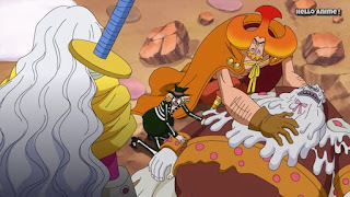 ワンピースアニメ WCI編 844話 | ONE PIECE ホールケーキアイランド編