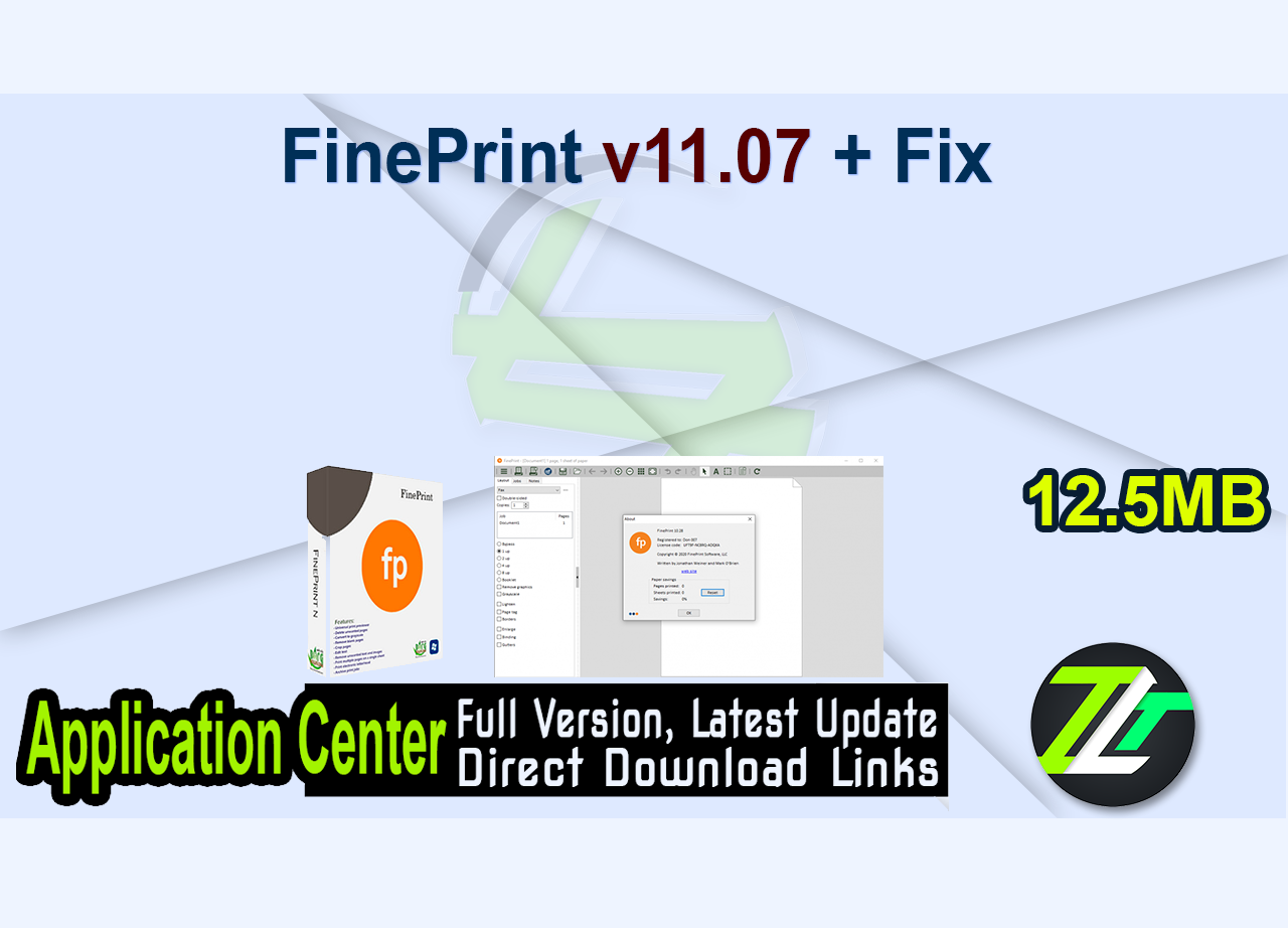 FinePrint v11.07 + Fix