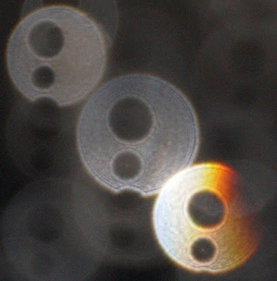 column of holes in orbs