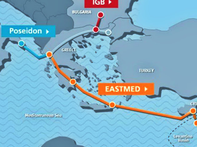 Ο αγωγός φυσικού αερίου East-Med Poseidon θα περάσει από περιοχές της Λακωνίας και της Αρκαδίας