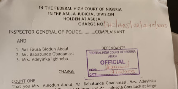 Defamation of Character: Legal Proceedings Unveil Adeyinka  Igbinoba's Alleged Conspiracy and Falsehood Against Hon. Saheed Mosadoluwa 