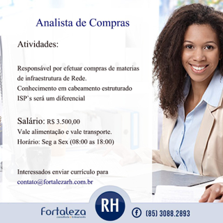 ANALISTA DE COMPRAS - FORTALEZA/CE