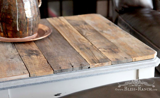 Pallet topped coffee table