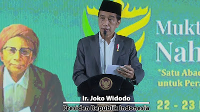 Jokowi membuka muktamar NU Ke-34 di Lampung