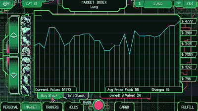 Space Warlord Organ Trading Simulator game screenshot