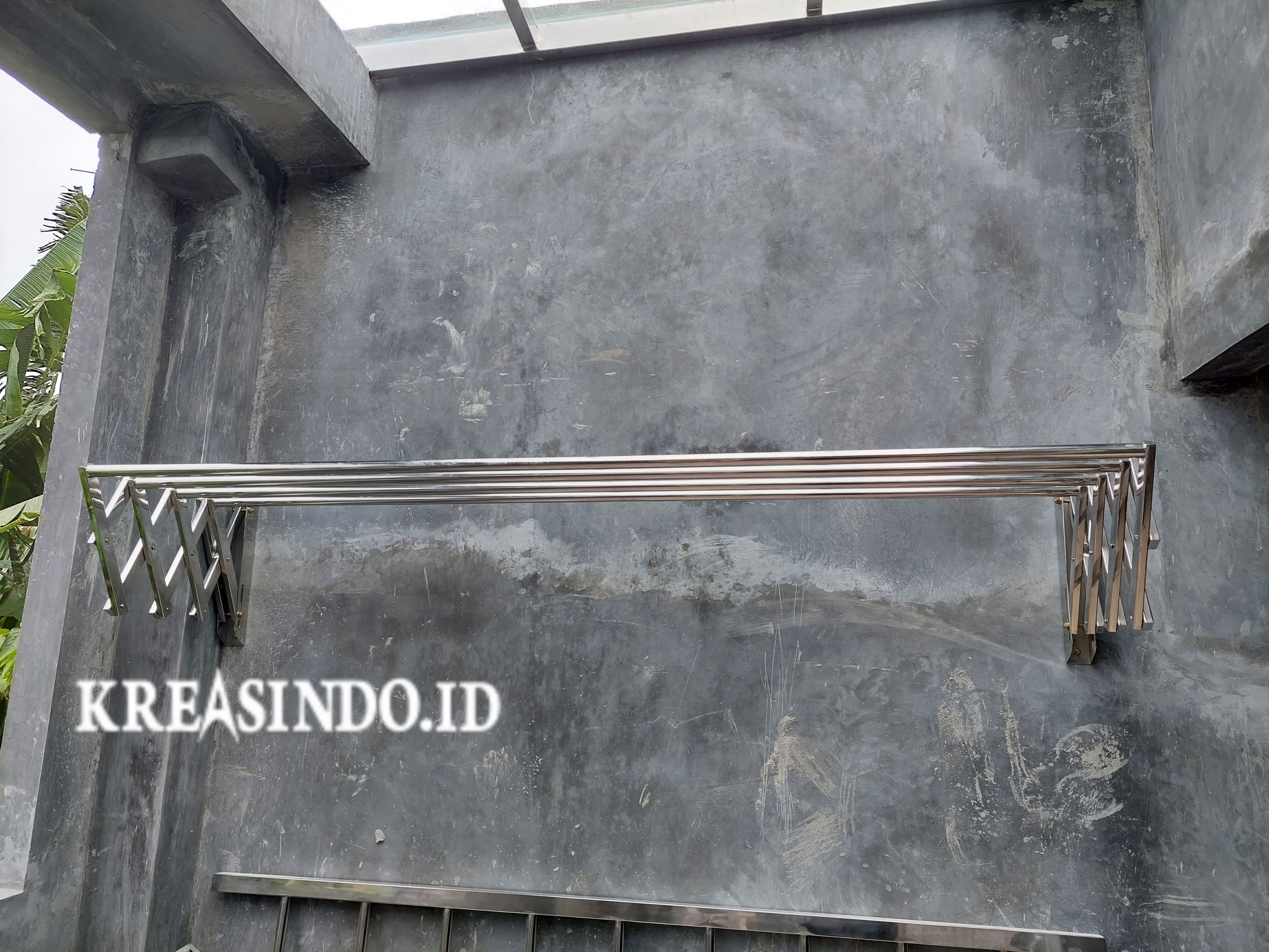 Jemuran Stainless Lipat Dinding Pesanan Bpk Sumaryono di Permata Regency Depok