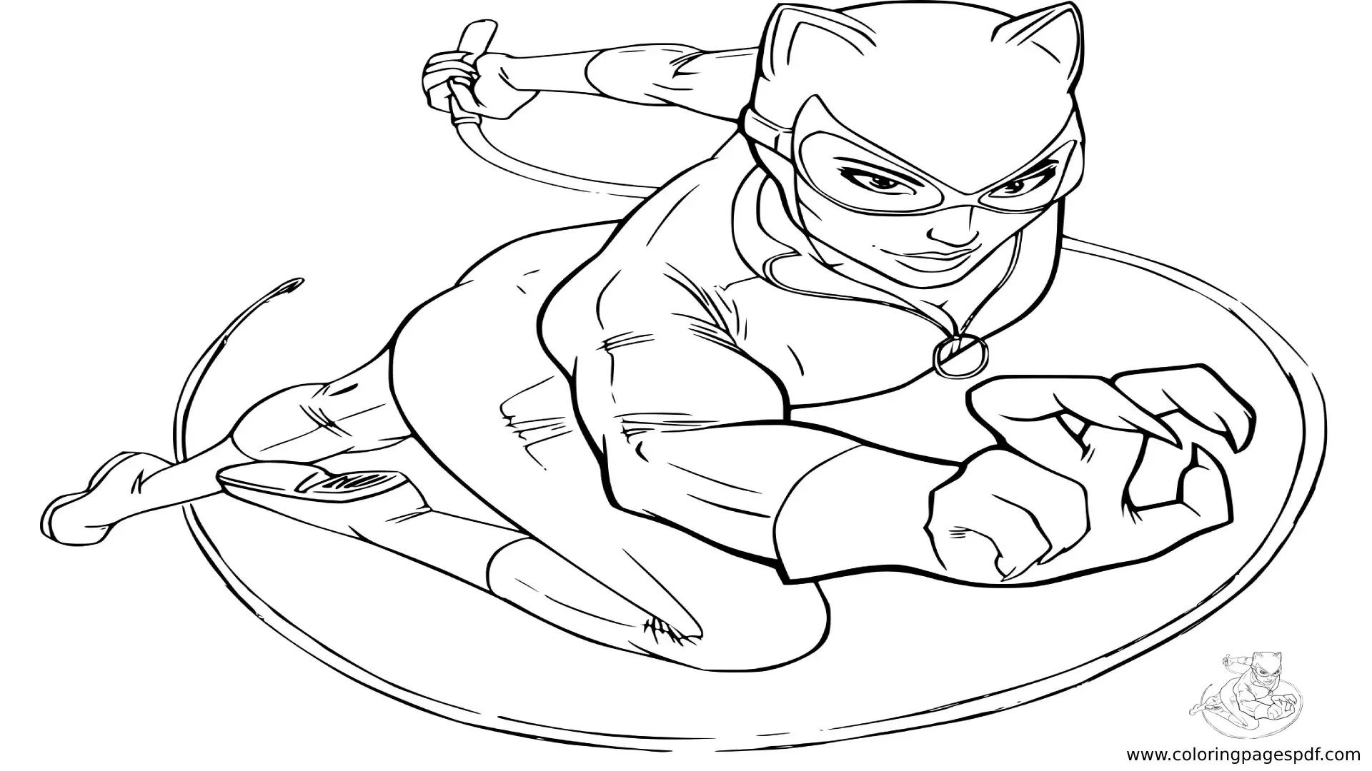 Coloring Pages Of Catwoman