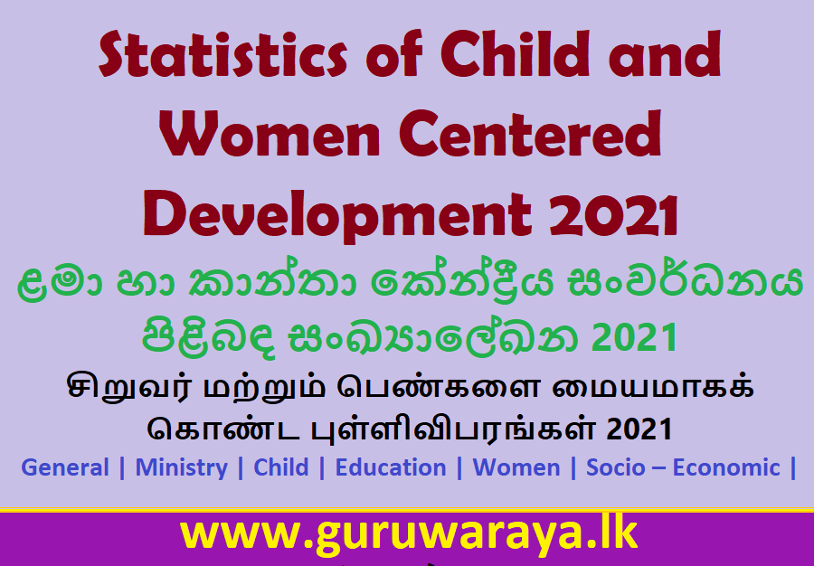 Statistic Handbook on Child and Women Development 2021