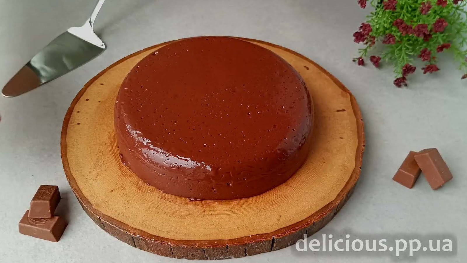 Фото приготовления рецепта: «Идеальный десерт без выпечки — шоколадный Торт - Пудинг за 15 минут» - шаг №8