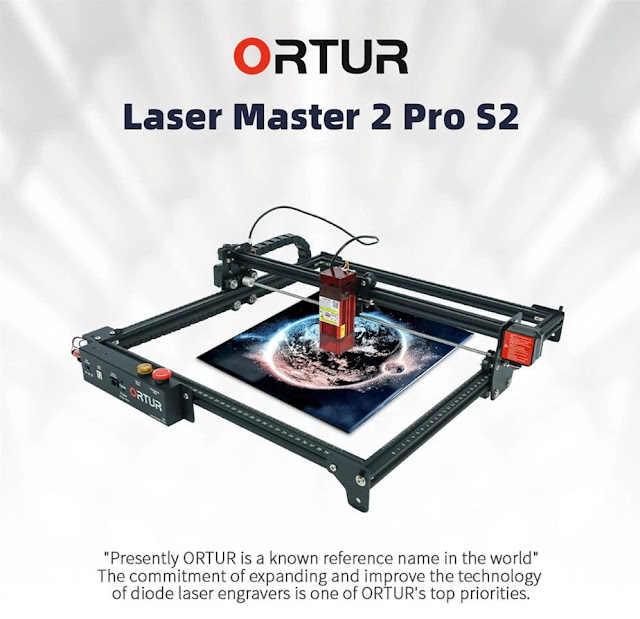 ORTUR Laser Master 2 Pro S2 Laser Engraving Cutting Machine Cutter 400 x 430mm Large Engraving Area Fast Speed High Precision Laser Engraver