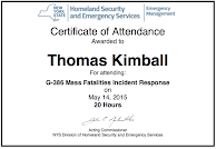 The Mass Fatalities Incident Response Course (G386) G-386 Mass Fatality Incident Response Course