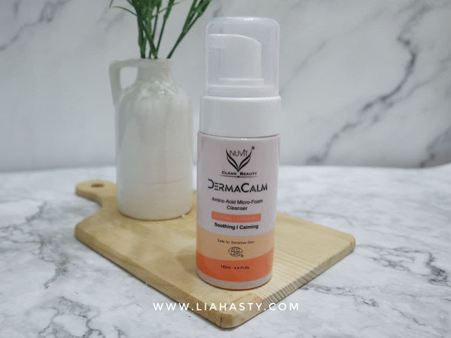 Pembersih wajah kulit sensitif NUViT DermaCalm Amino Acid Micro-Foam Cleanser