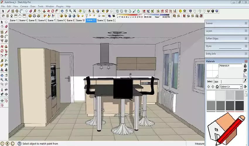 دورة  اسكتش اب Google SketchUp