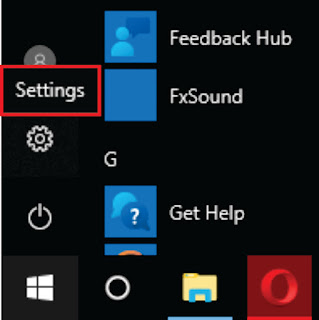 Pilih Menu Start pada Windows 10