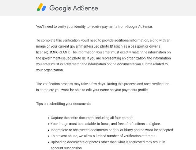 How to verify Google AdSense PIN 