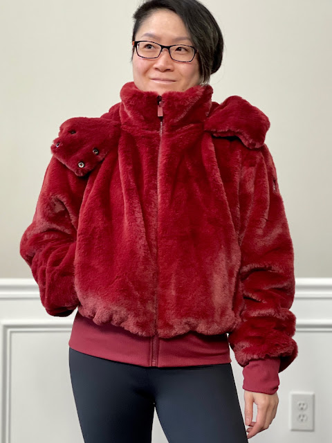 Fit Review Friday! Alo Yoga Faux Fur Foxy Jacket, Micro Sherpa
