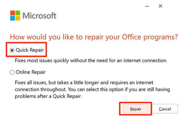 حل مشكلة عدم فتح Word في نظام التشغيل Windows 10