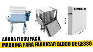 máquina para fabricar bloco de gesso