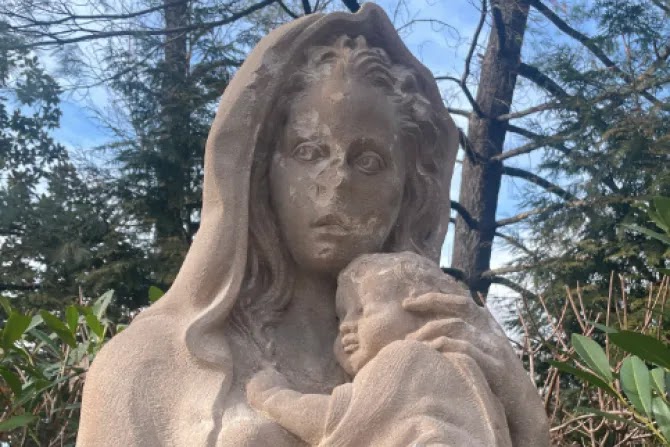 Blessed Mother statue at D.C.’s National Shrine vandalized