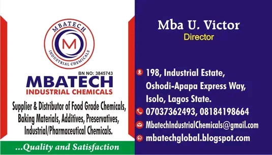 Mbatech Industrial Chemicals