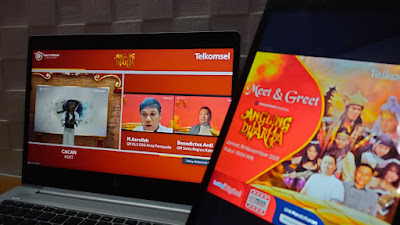 Telkomsel Pamasuka Gelar Meet & Greet Virtual Serial Drama Kolosal Angling Dharma