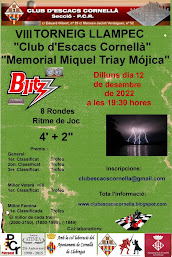 VIII TORNEIG LLAMPEC “Club d’Escacs Cornellà”