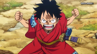 ワンピースアニメ 901話 ワノ国編 | ONE PIECE ルフィ かっこいい Monkey D. Luffy